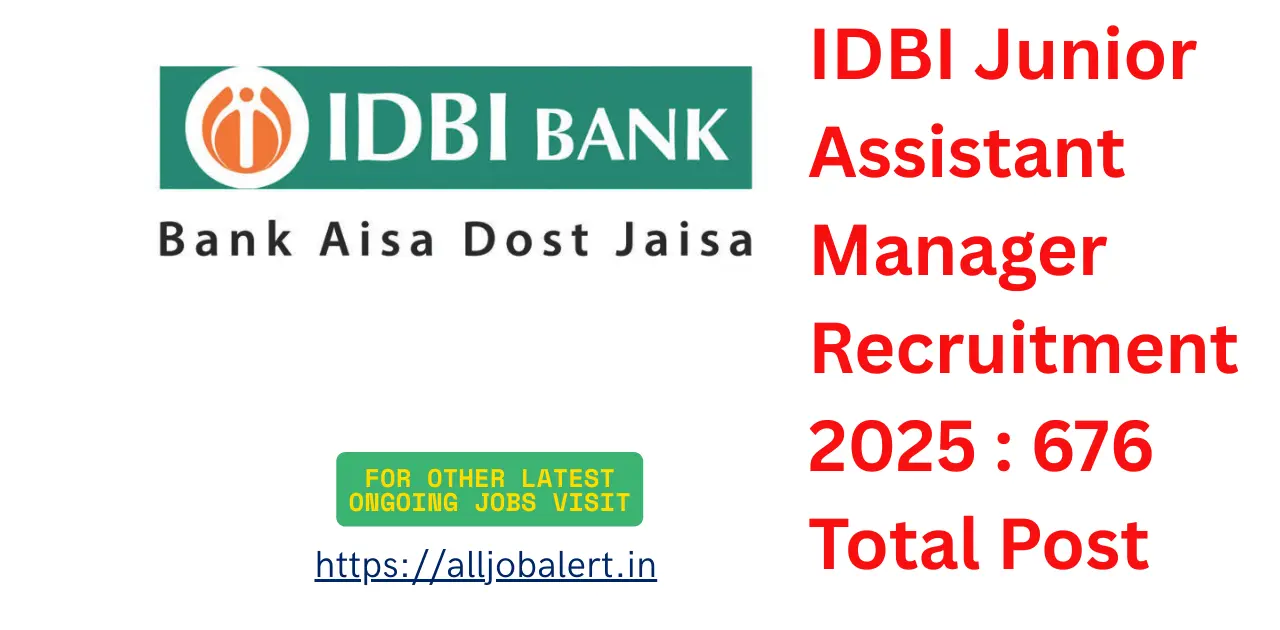 idbi junior assistant manager idbi bank Bank jobs