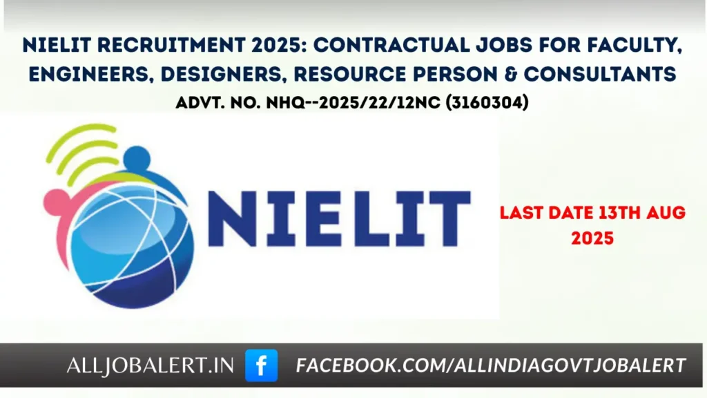 nielit, nielit recruitment 2025