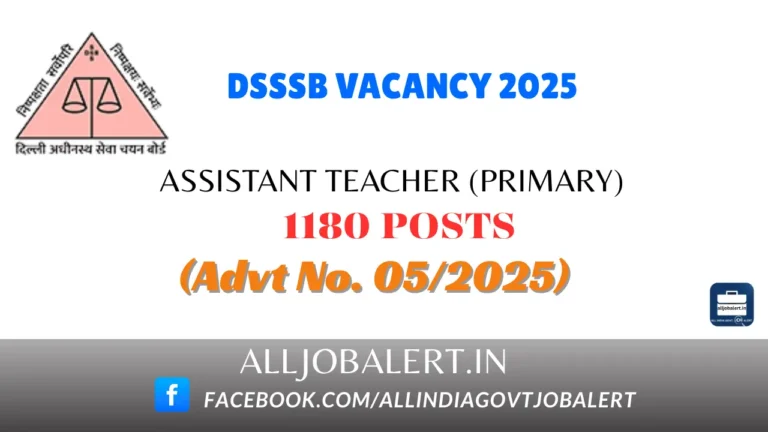 DSSSB, dsssb teacher vacancy, Primary teacher, teaching jobs, delhi jobs