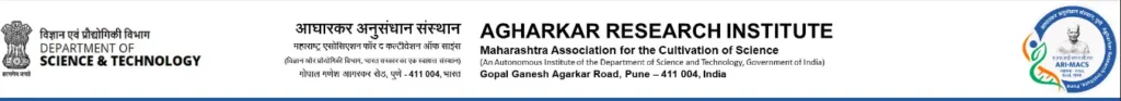 Agharkar Research Institute, project assistant